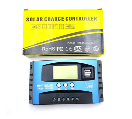 Protable Solar Charge Controller MPPT &ndash; Dual USB LCD Display