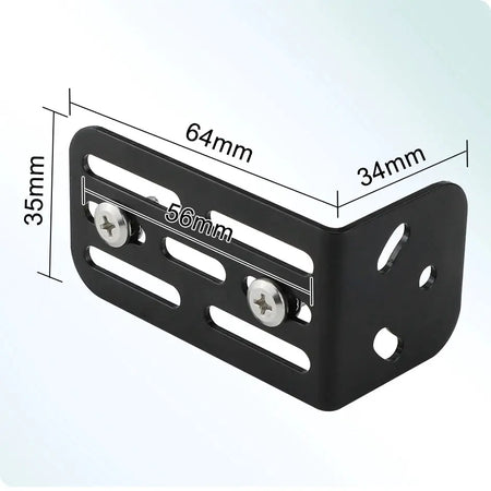 Stainless Steel L Shape Bracket With Screws For Truck Bus Camera Mount by InterCyprus Trading Ltd