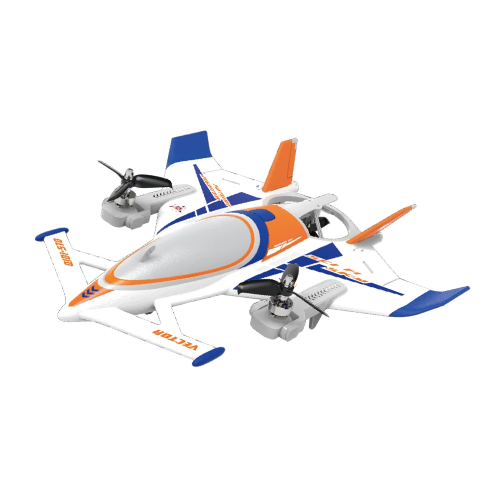 QIDI570 RC Plane &ndash; 8CH Brushless Fixed Wing Flying Glider Orange