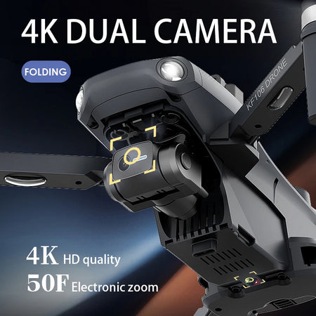 Professional KF106 DRONE - 3-Axis Gimbal 1080p Camera