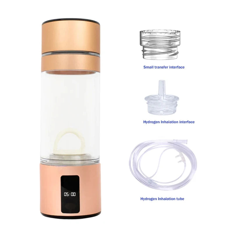 NEW 5000ppb Nano Hydrogen Water Generator Bottle &ndash; Smart Golden Kit