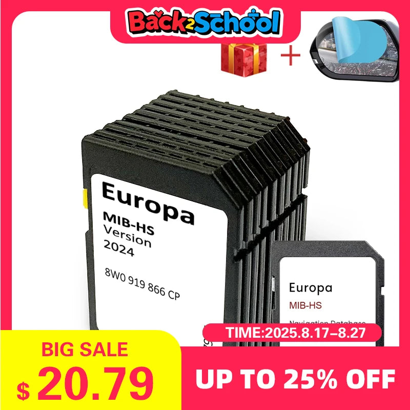 SD Navigation Card 8W0919866CP &ndash; 2024 EU UK Maps Upgrade