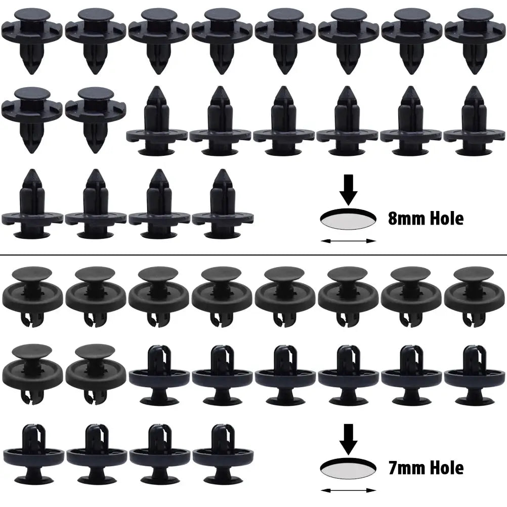 100PCS Car Trim Panel Clips Bumper Hood Mud Flaps Lining Fastener Push Rivets For Toyota Corolla RAV4 Avensis Lexus IS RX by InterCyprus Trading Ltd