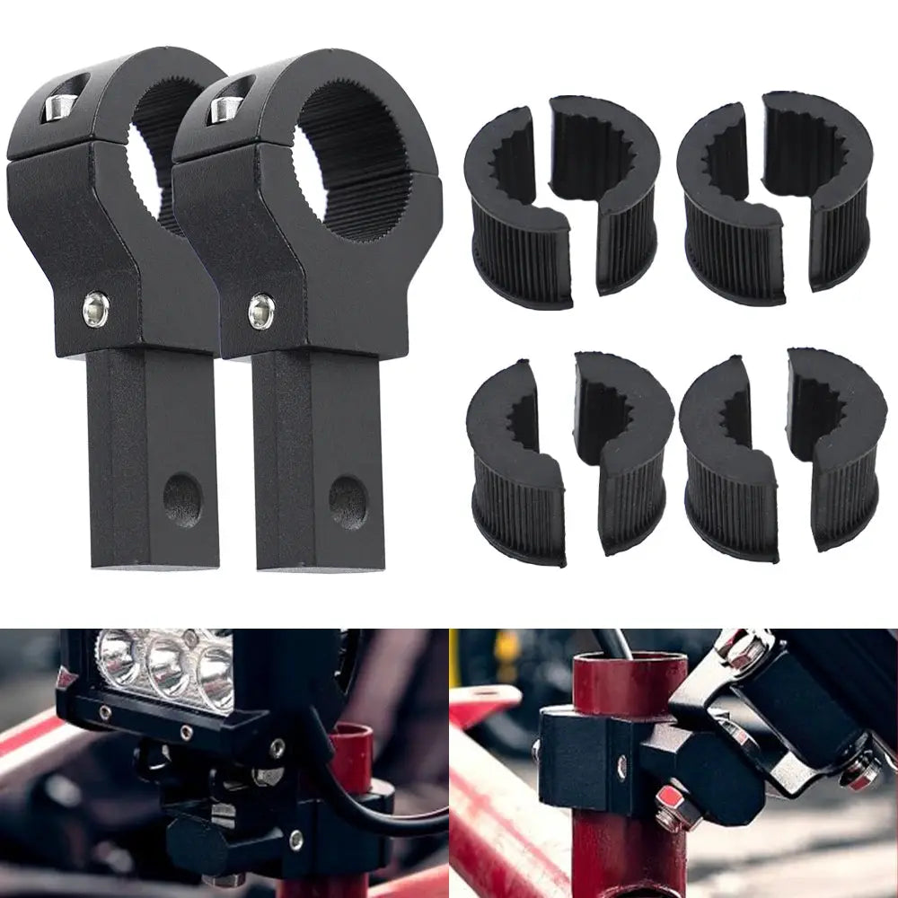 Universal Motorcycle UTV ATV Off-Road Work Whip Flag Light Mounts 0.7"/1"/1.25" Inch 360 Degree Rotate Bracket Kits Aluminum by InterCyprus Trading Ltd