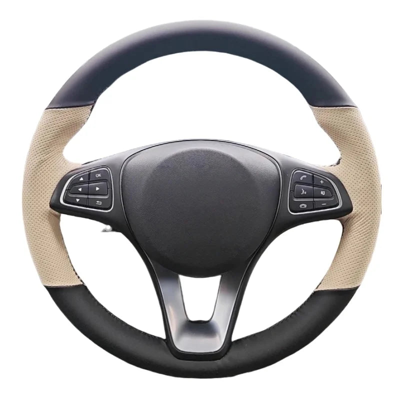 Калъф за волан от шита кожа за Mercedes-Benz A W177 B W247 C-Class