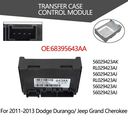 68395643AA 56029423AJ 56029423AK Transfer Case Control Module For 2011-2013 Jeep Grand Cherokee Dodge Durango 3.6L V6 5.7L V8 by InterCyprus Trading Ltd