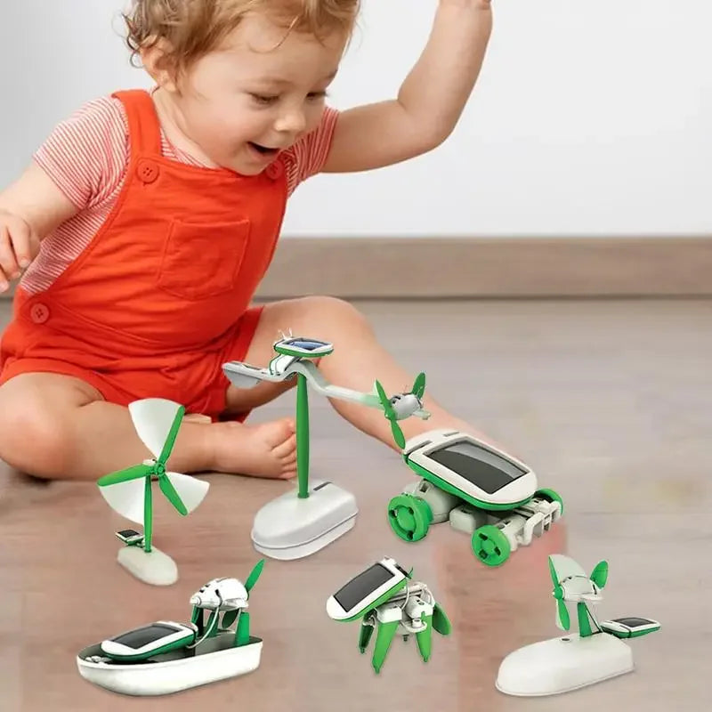 6-in-1 Solar Power DIY STEM Toy Kit for Kids