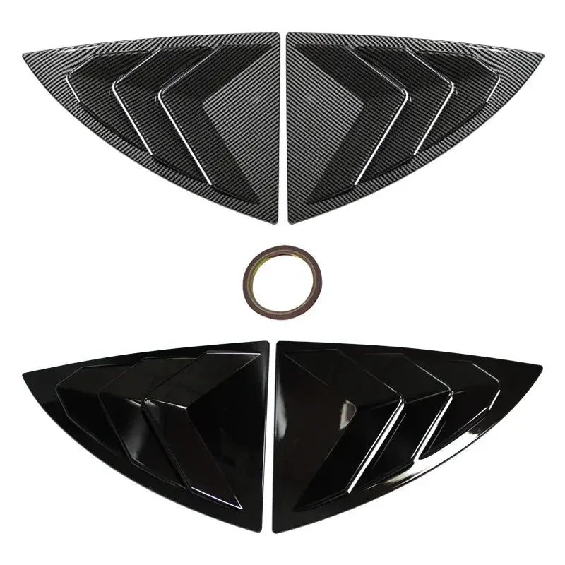 For Tesla Model Y 2019-2023 Rear Side Blind Window Rear Triangle Window Spoiler Louver Shutter Cover Accessories by InterCyprus Trading Ltd