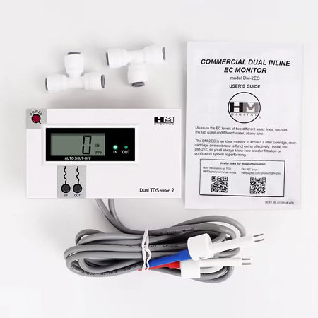 DM1/DM2 Online TDS/EC Water Quality Tester &ndash; HD LCD Display EC Meter