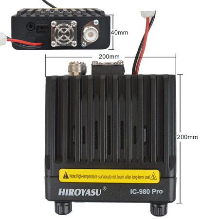 HIROYASU IC-980Pro &ndash; Dual Band Communication with Background Noise Reduction