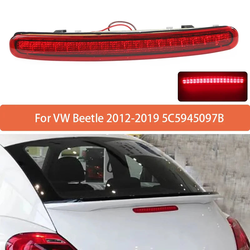High Mounted Brake Light For VW Beetle 2012 2013 2014 2015 2016 2017 2018 2019 Rear Roof 3rd Brake Light Additional Brake Lights