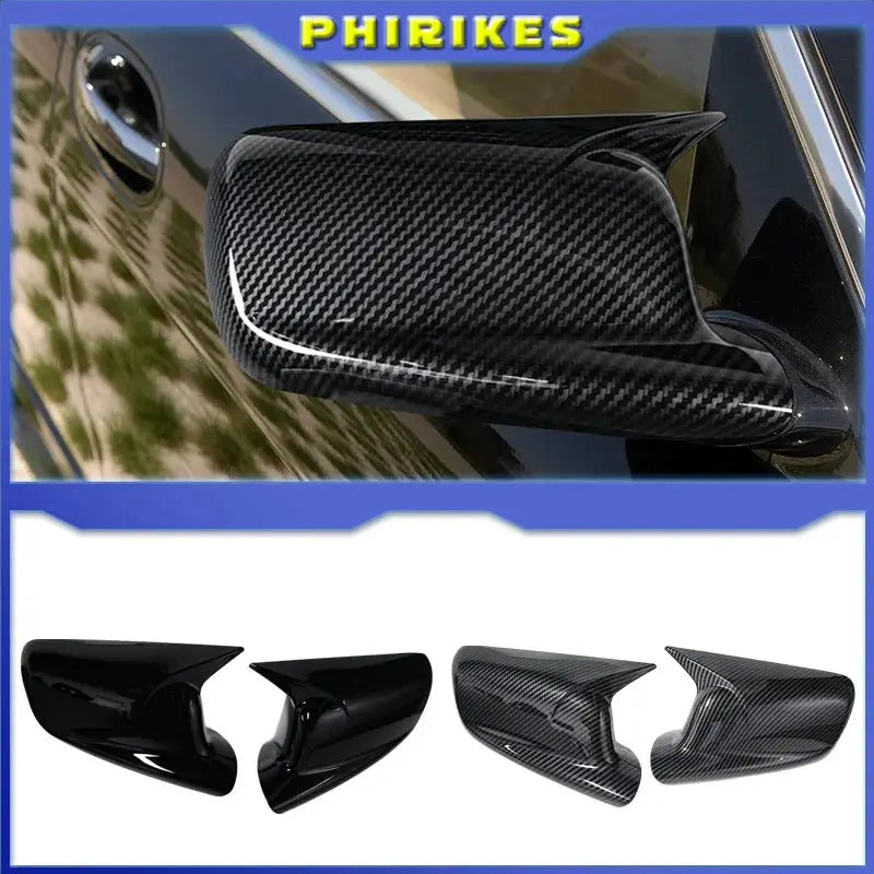 Pair Rearview Mirror Caps For BMW 7 Series E65 E66 E67 by InterCyprus Trading Ltd