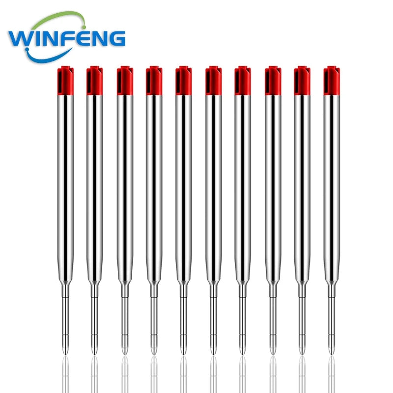 Multi-Functional Titanium Alloy Tactical Pen &ndash; Self Defense 10Pcs Red Refills