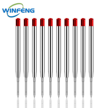 Multi-Functional Titanium Alloy Tactical Pen &ndash; Self Defense 10Pcs Red Refills