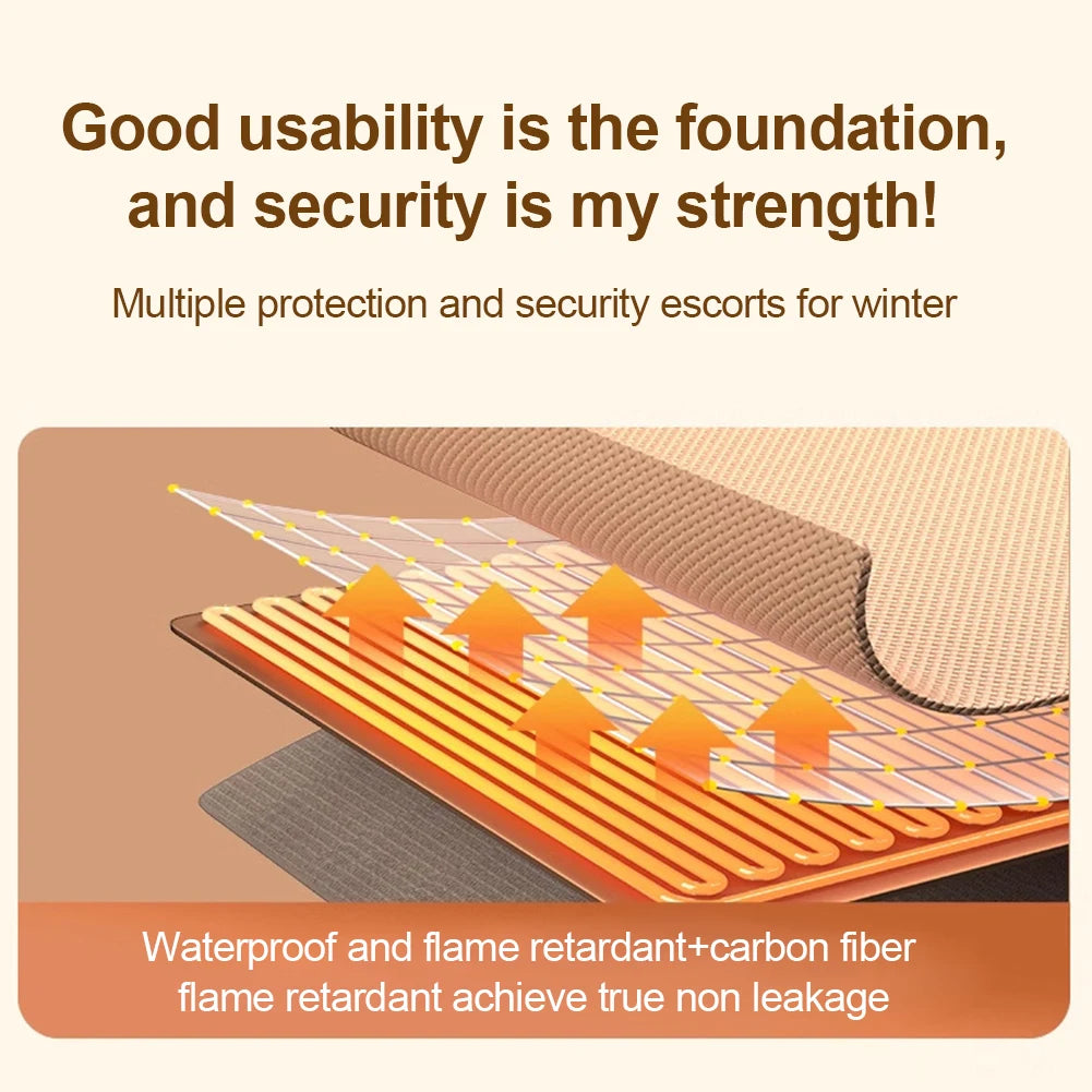 5V USB Electric Heated Blanket Shawl &ndash; Three Heating Levels