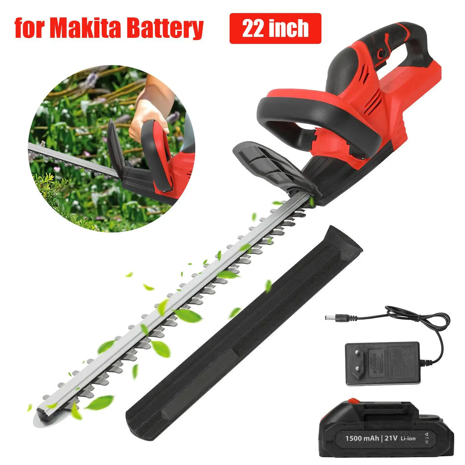 Betuyoo 21V Cordless Hedge Trimmer 22In – Dual Action Blade