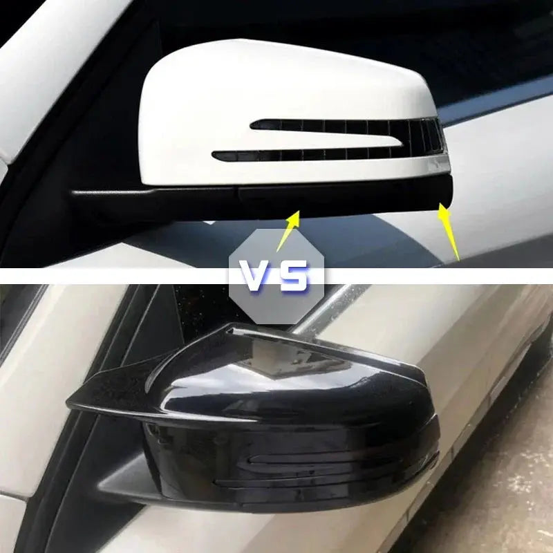 Side Mirror Cap Covers For Mercedes Benz W176 W246 W212 W204 C117 X156 X204 W221 C218 A B C E S CLA GLA GLK Class Black Replace by InterCyprus Trading Ltd