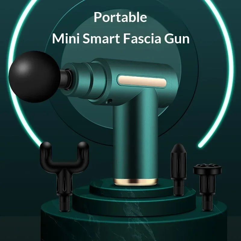 Electric Muscle Massager Fascia Gun for Neck, Portable Low-Noise Device