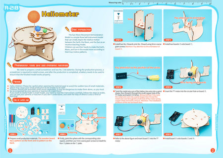 STEM Educational Science Toy Kit for Kids - DIY Technology and Physical Model Projects