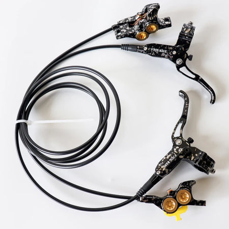 Frog Wake 4 Pistons Hydraulic Disc Brake &ndash; One Finger Lever Black- 1 Pair