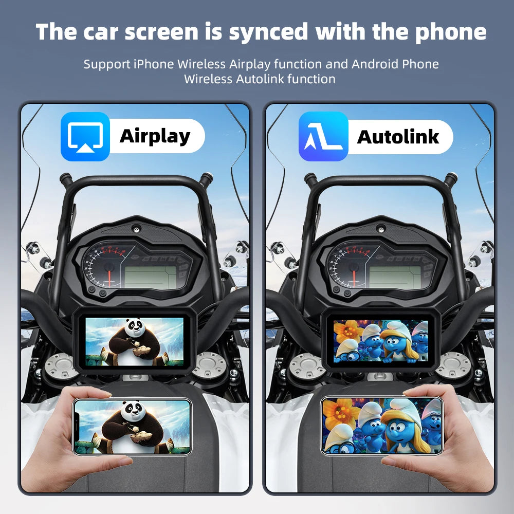 EKIY 6.0 Inch Portable Digital Motorcycle Dashboard &ndash; Waterproof GPS Navigation Display