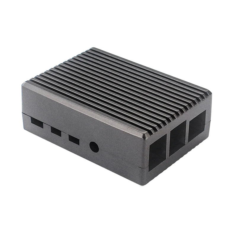 Aluminum Alloy Case for Raspberry Pi 4 &ndash; Passive Cooling Design Gray