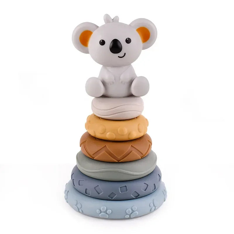 Soft Rubber Block Toy &ndash; Safe and Educational Stacking Fun Koala
