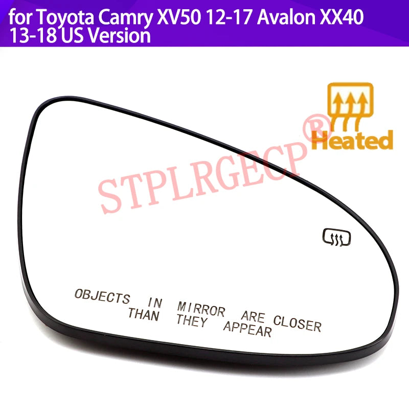 Cristal del Espejo Retrovisor Calefaccionado para Toyota Camry XV50 Avalon XX40