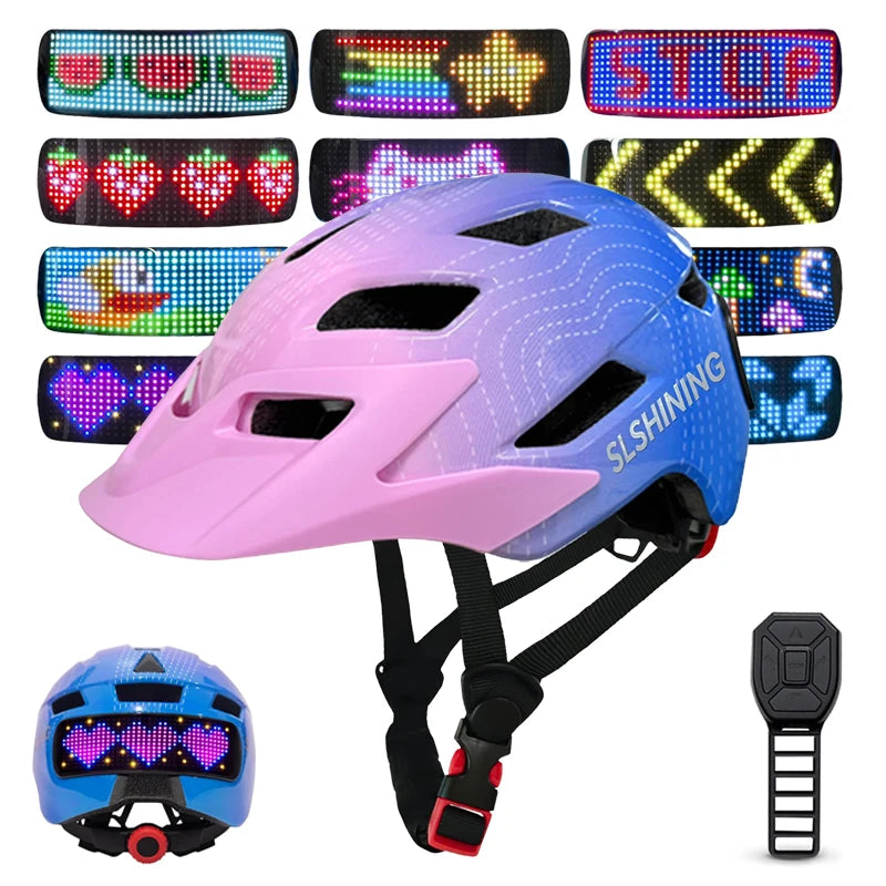 Smart LED Kids Cycling Helmet for Safety and Fun