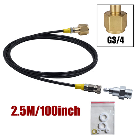 Soda Water Maker W21.8-14 CGA320 Adapter &ndash; Quick Disconnect G3-4  2.5M