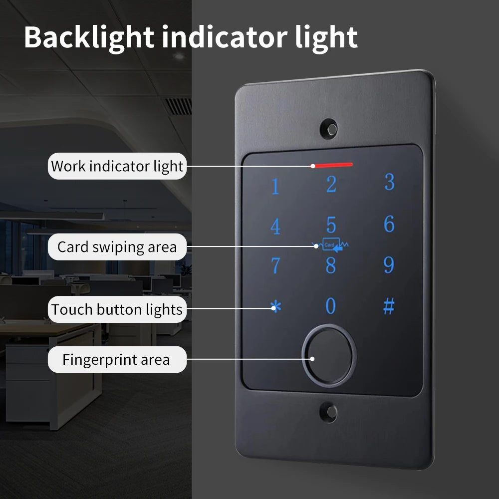 Tuya Fingerprint Access Control - Waterproof WiFi Door