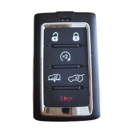 Car Smart Remote Key Shell Casing for Jeep Grand Cherokee Wagoneer Obsidian II 2021 2022 2023 New Model with Uncut Insert Blade by InterCyprus Trading Ltd