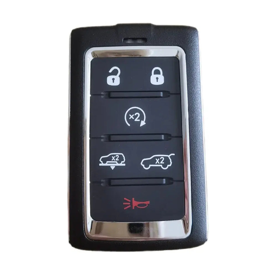 Car Smart Remote Key Shell Casing for Jeep Grand Cherokee Wagoneer Obsidian II 2021 2022 2023 New Model with Uncut Insert Blade by InterCyprus Trading Ltd