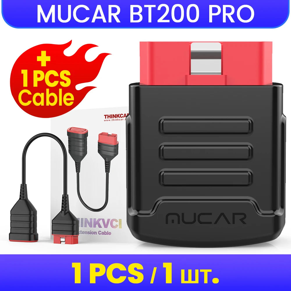 MUCAR BT200 BT200 PRO OBD2 Bluetooth Scanner &ndash; Full Scan