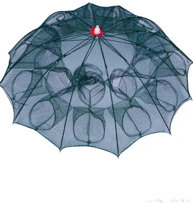 Portable Fishing Net: Foldable Nylon Fish Trap with 24 Holes 24 HOLES / CHINA