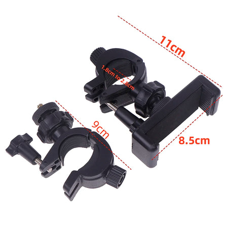 SLR Camera Phone Holder for Circular Lamp Tripod - 360&deg; Rotating Bracket