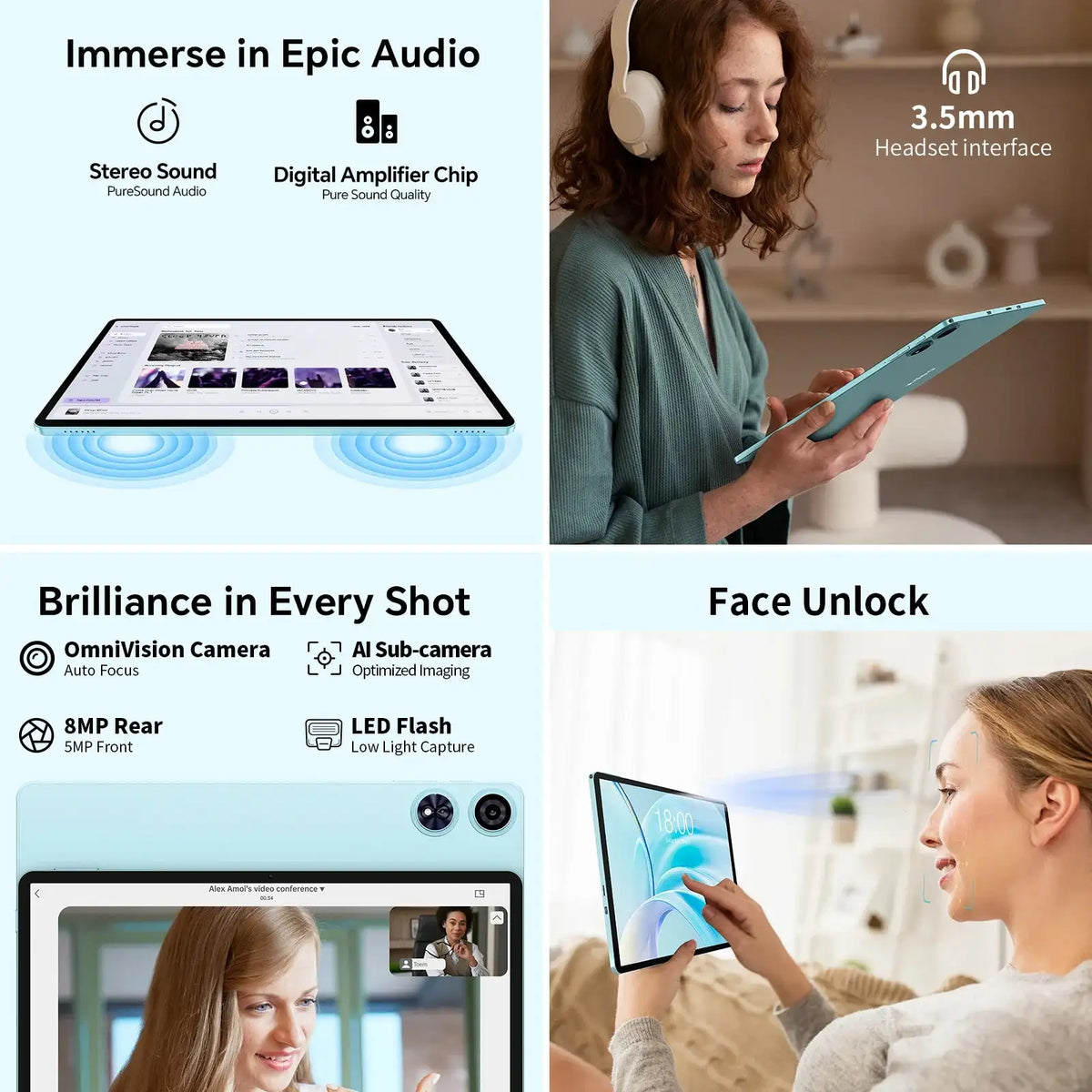 Teclast P50 Tablet Case Bundle Keyboard Mouse Stylus Stand