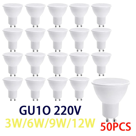 50PCS GU10 LED Spotlight Bulbs - Energy Saving &amp; Long Lifespan
