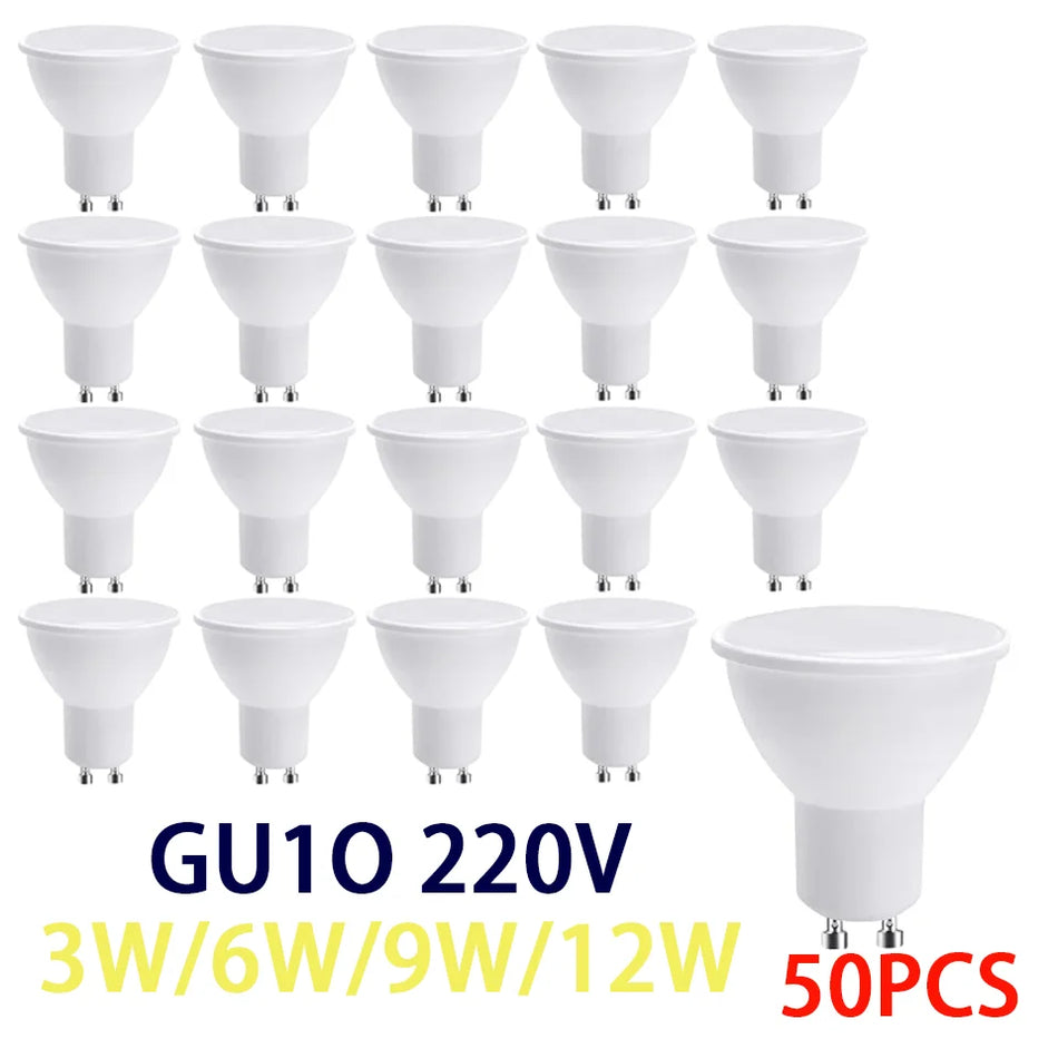 50PCS GU10 LED Spotlight Bulbs - Energy Saving &amp; Long Lifespan