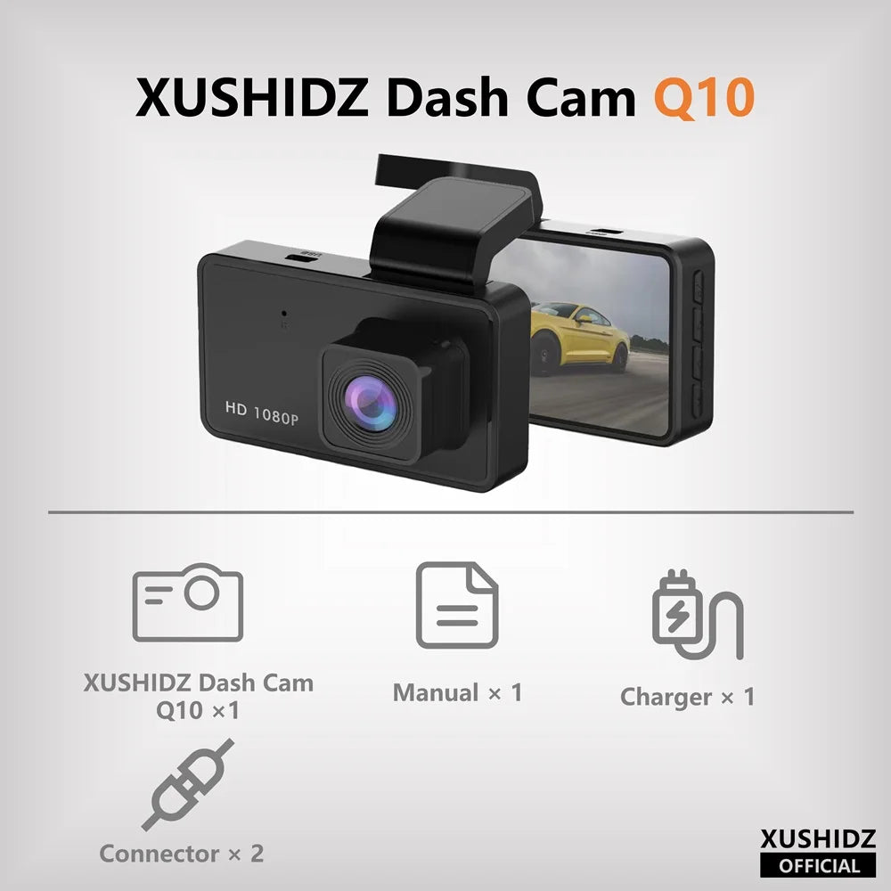 XUSHIDZ Q10 1080P Dash Cam Q10 / 32G