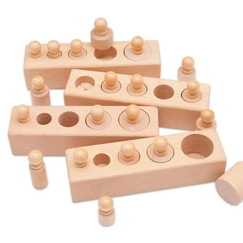 Montessori Knobbed Cylinder Socket Toy - Motor Skills NB285C1