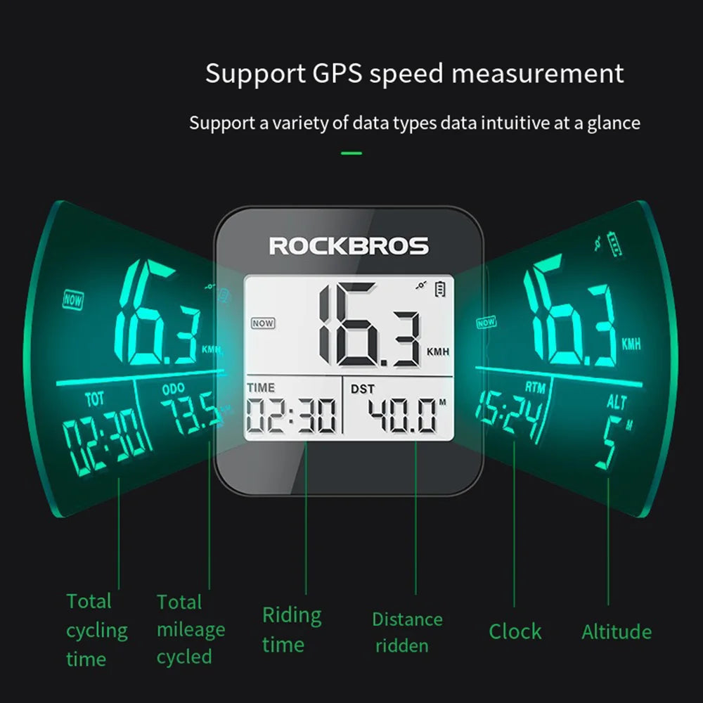 ROCKBROS Wireless Bike Computer &ndash; High Quality Waterproof Design