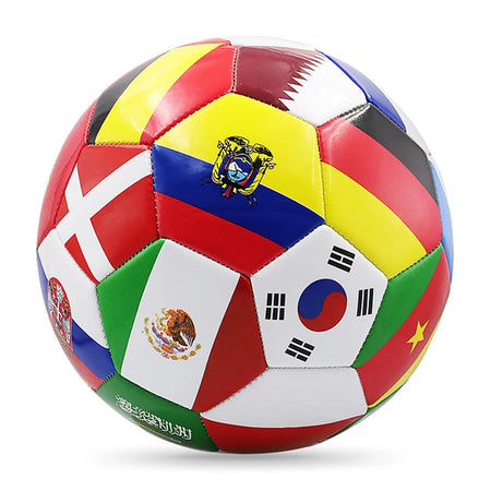 Flag Printed Official Size 5 Soccer Ball for Training and Matches