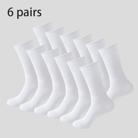 ZEXOLAP 6 Pairs Diabetic Socks &ndash; Comfortable Moisture Wicking Fabric white 6 pairs / RU 25-28