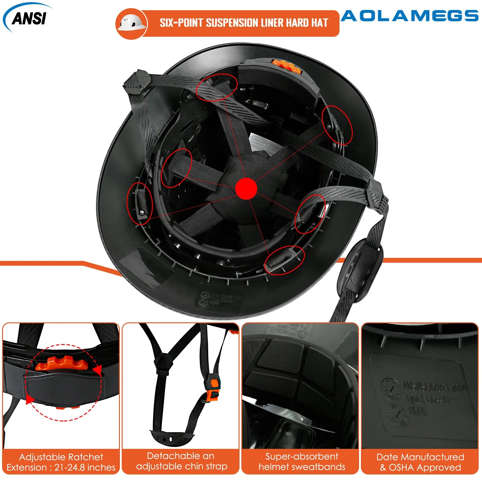 CE Full Brim Safety Helmet LED Lighting &ndash; Anti Collision