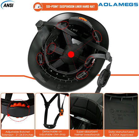 CE Full Brim Safety Helmet LED Lighting &ndash; Anti Collision