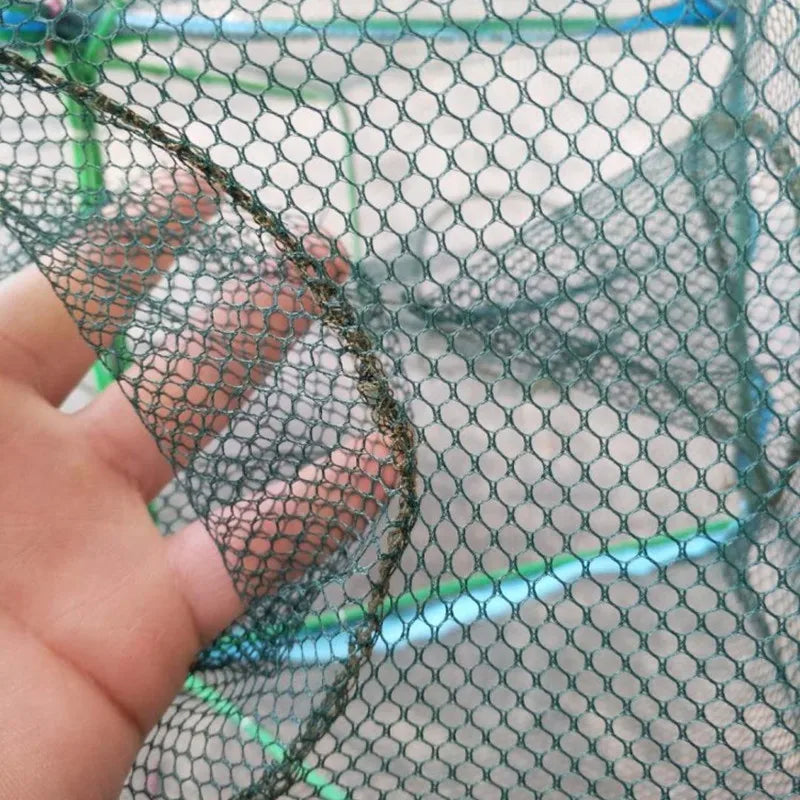 Portable Fishing Net Cage - 6/8/10 Holes for Crayfish, Crab, Shrimp &amp; More