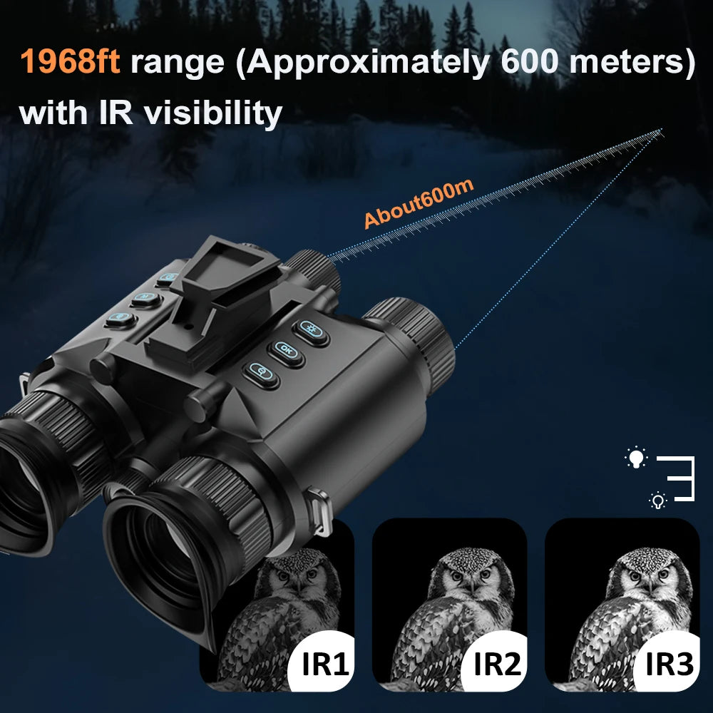 infrared goggles view 4K Night Vision Goggles 8X Digital Zoom 600m Night Vision Binoculars H – InterCyprus Trading Ltd