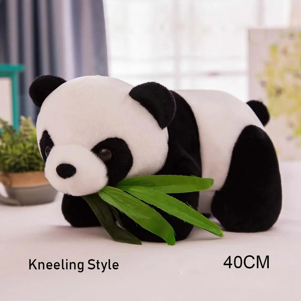 Super Cute Kneeling and Sitting Plush Panda Toy 40cm-Kneeling Style