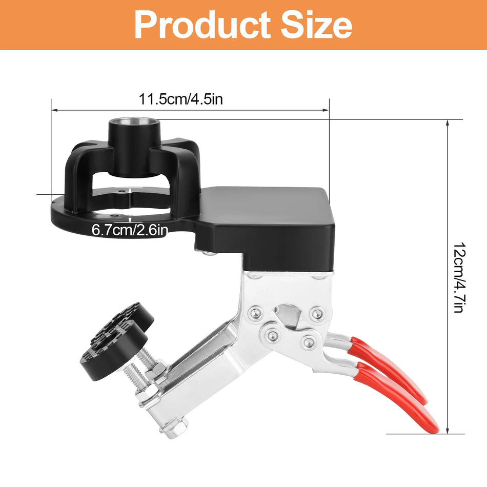 35mm Dold gångjärnsjiggkit med aluminium dubbelklämma